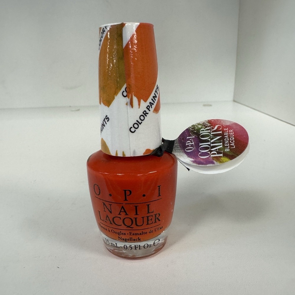OPI COLOR PAINTS Blendable Nail Lacquer, Primarilyโ NL P21 Chromatic Orange
